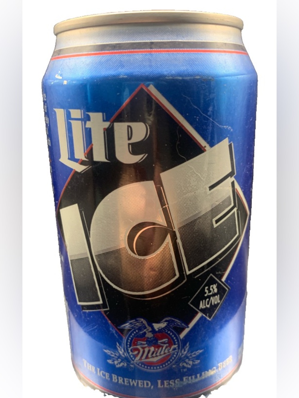 Vintage Beer Can Miller Lite Ice The Ice Breaker Tab Empty Aluminum Can